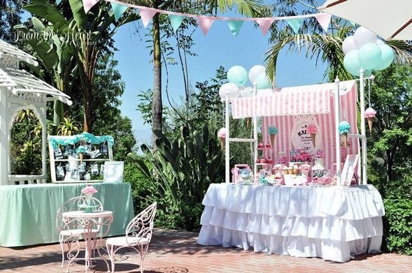 Vintage Ice Cream Birthday Party featured on Pretty My Party Vintage Ice Cream Birthday Party featured on Pretty My Party