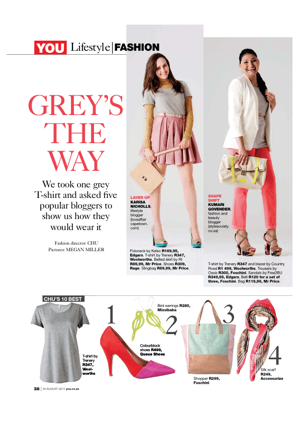 You Magazine August 2012 - Greys The Way