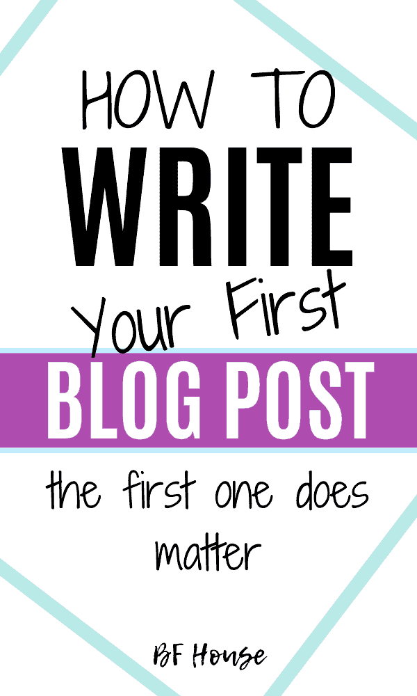 Writing A Blog Post: The First One Does Matter. Get your first post right the first time.