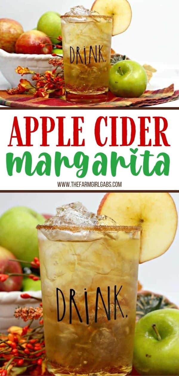 This refreshing Apple Cider Margarita is the perfect way to toast the fall season. This easy margarita recipe is a twist on the classic and full of apple flavor. Serve this refreshing fall cocktail while enjoying a nice fire. Your guests will love this fall apple recipe. It is also a perfect holiday cocktail to serve during the holiday season.