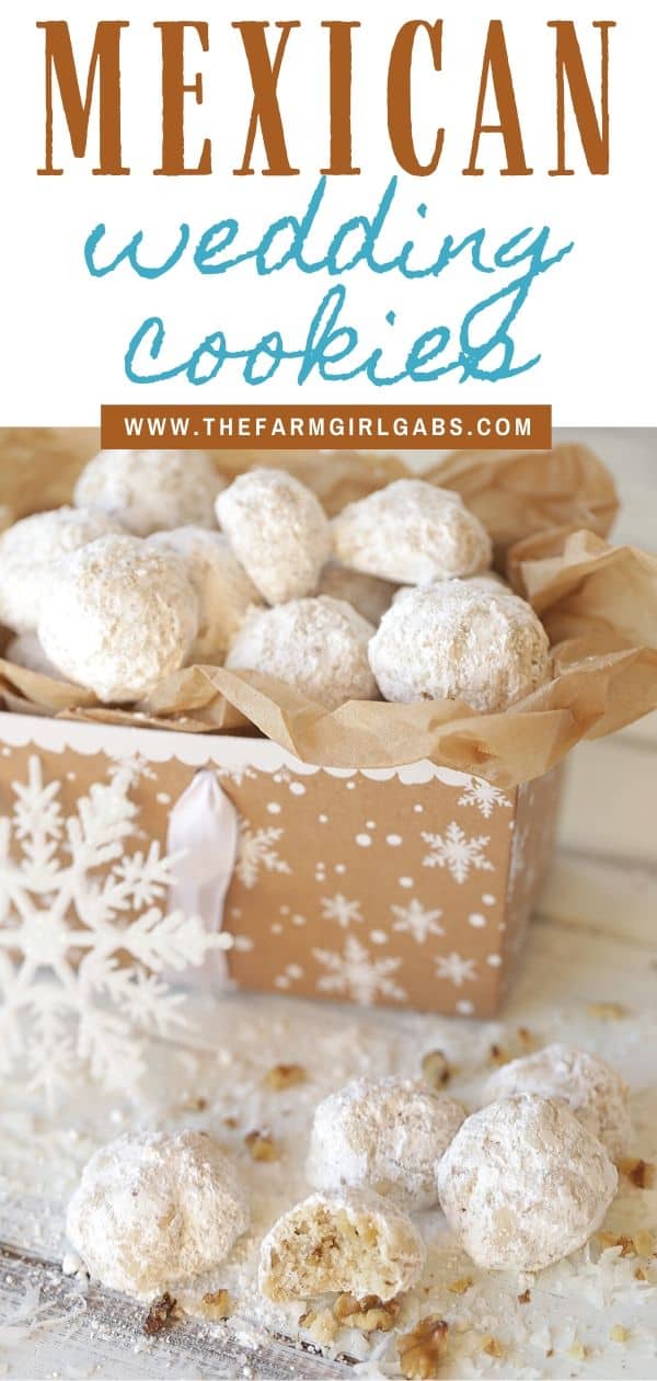 Whether you call them Mexican Wedding Cookies, Russian Tea Cakes or Snowball Cookies, these delicate buttery cookies, rolled in powdered sugar (with many different names) are a staple each year at Christmas. This easy 6-ingredient Christmas cookie is versatile too. Change up the flavoring or add-in ingredients and create a whole new cookie recipe. #mexicanweddingcookies #ChristmasCookies #cookierecipe #RussianTeaCakes
