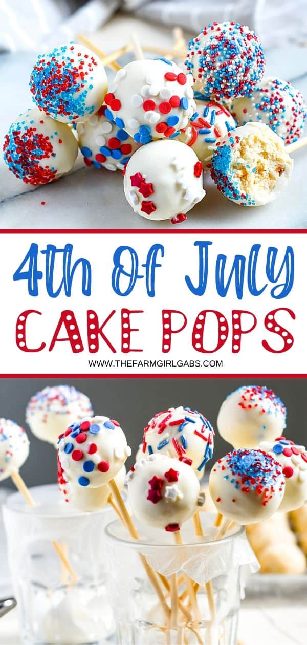 Red White And Blue Cake Pops The Farm Girl Gabs