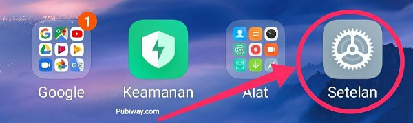 Menu Setelan di Xiaomi