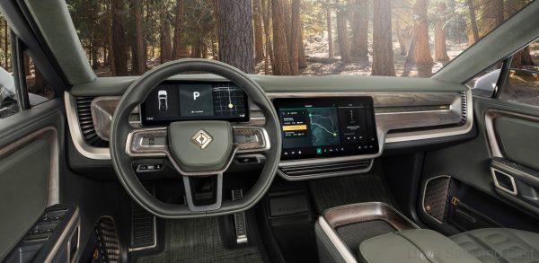 Rivian EV Truck dashboard