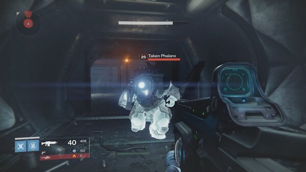 A gleeful sprint, knowing that shield will send a Guardian back to Hell.