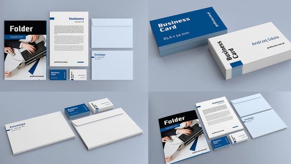 kit completo de um mockups grátis em psd