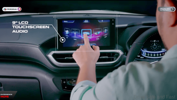 Perodua Ativa Crossover_9-inch touchscreen