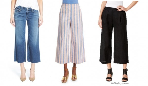 mid calf wide leg pants