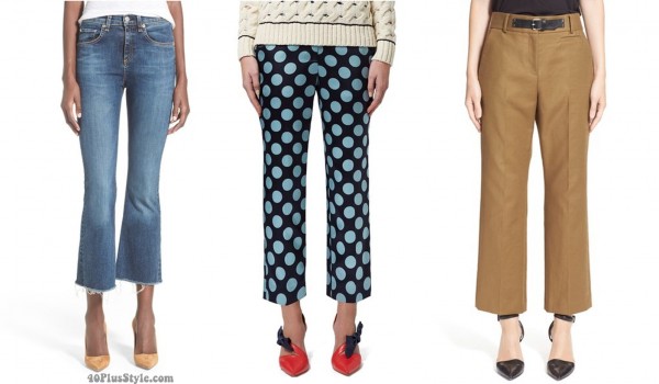 crop length jeans