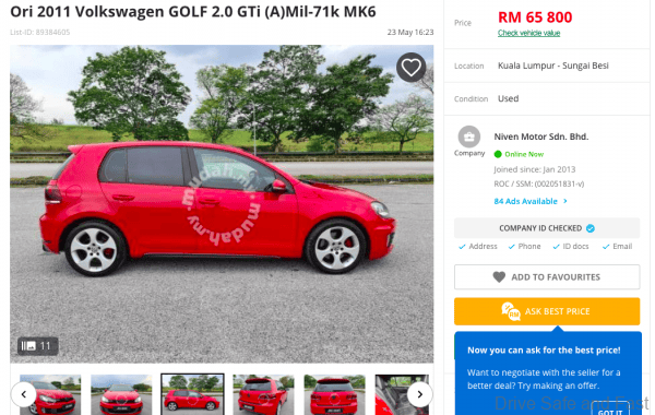 Volkswagen Golf GTi MK6_used 2011