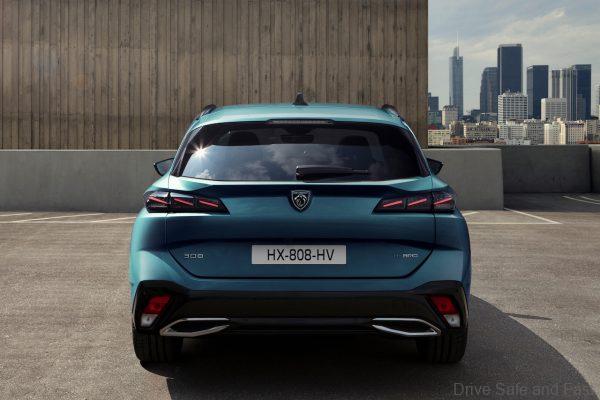 rear of the Peugeot 308 SW Station Wagon