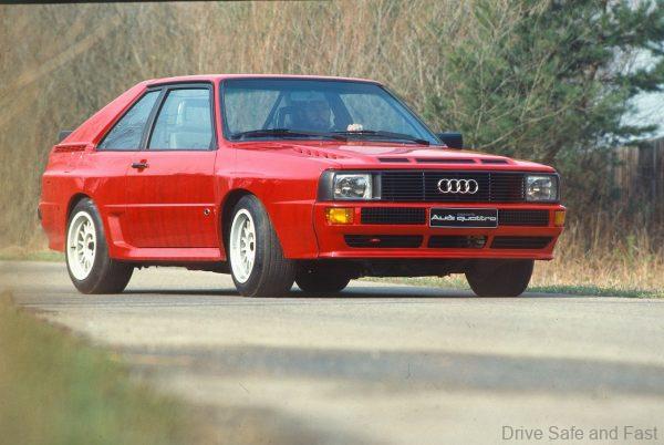 1980: The Audi quattro, the first high-volume serial sportscar with permanent all-wheel drive, marked Audi’s entry into manufacturer-operated motor sports and revolutionized the company’s image.