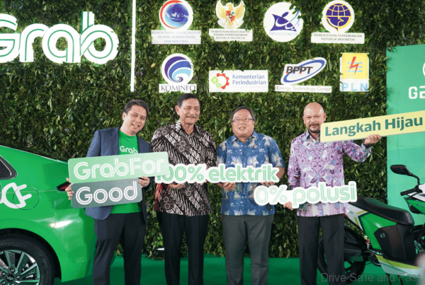 Grab electric vehicle in Indonesia