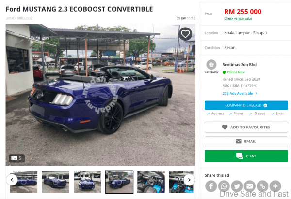 Ford Mustang reconditioned used buy guide_2.3_convertible_2018