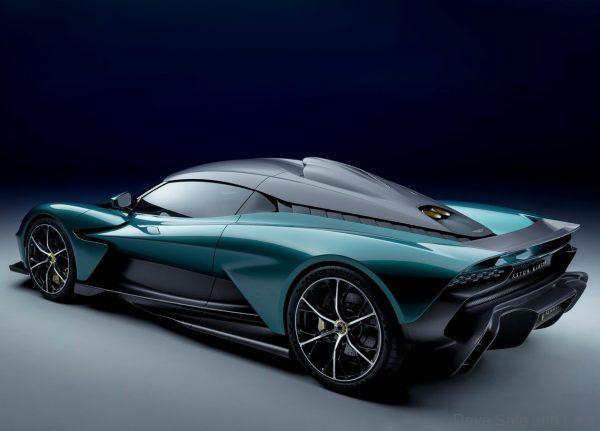 rear three quarter view Aston Martin Valhalla