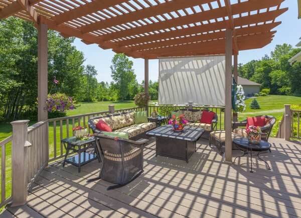 DIY PERGOLA PORCH AWNING IDEAS WITH VERTICAL SLIDE WIDE