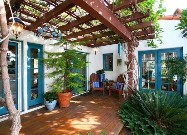 LATTICE PATIO DIY PORCH AWNING IDEAS WITH THE NATURE TO COVER