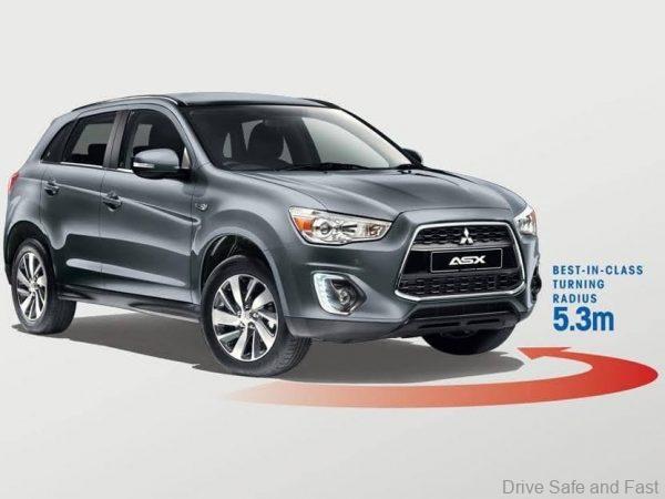 Mitsubishi ASX turning radius
