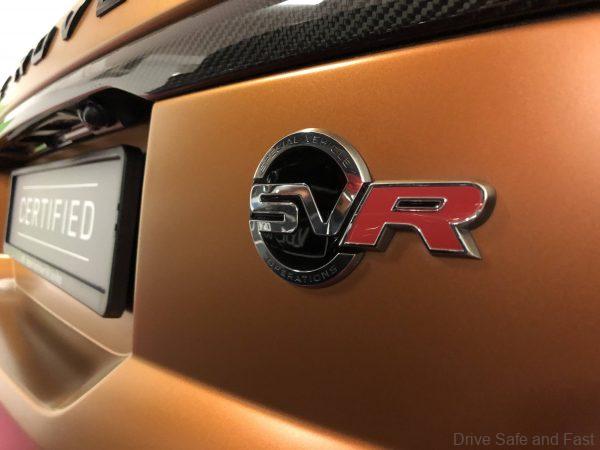 Range Rover SVR Used Certified_nameplate