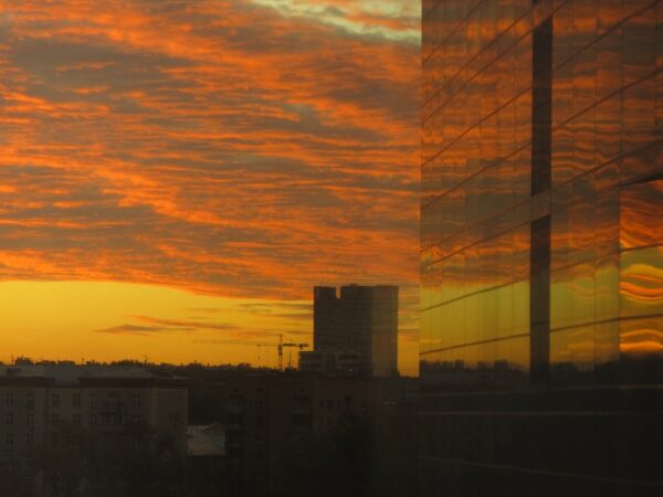 fotografare la città all'alba