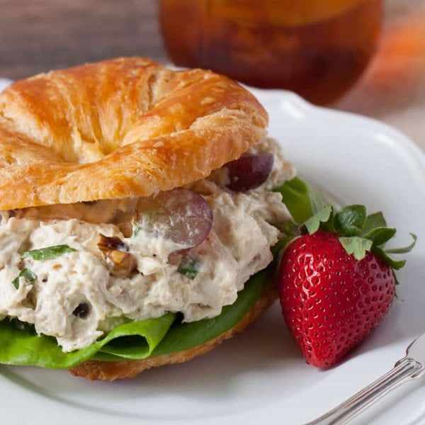 Chicken Salad With Grapes Basil And Bubbly chicken salad with grapes