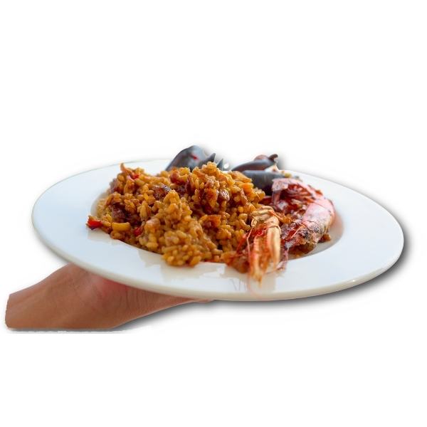 Paella mit Meeresfruechten