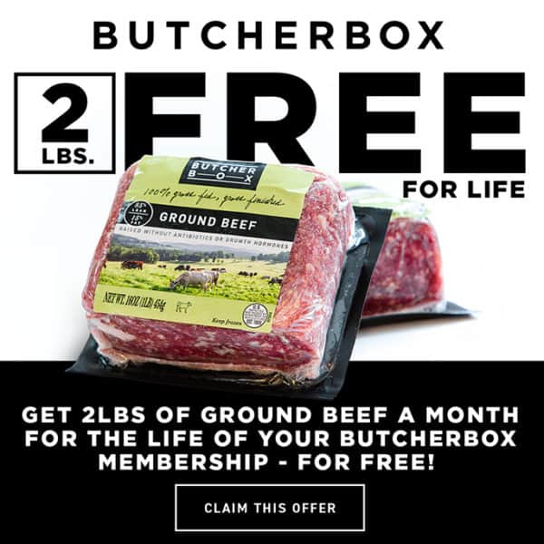 Ground beef in package