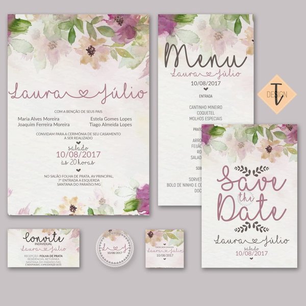 corel draw para festas de casamento