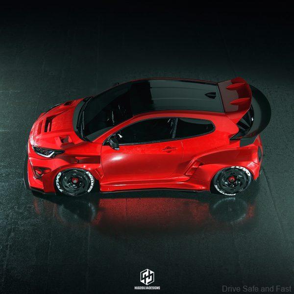 Toyota Yaris GR_Hugo Silva_top view