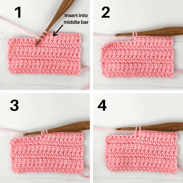 Learn to crochet the linked double crochet stitch. It is a modified double crochet that leave you with no holes. Video and photo tutorial.