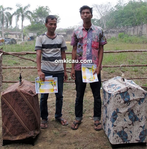 Juara 1 dan 2 kacer Kelas Jangkar