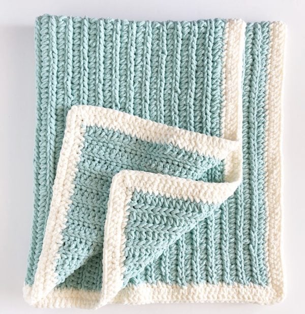 Crochet Modern Mint Throw - Daisy Farm Crafts Free Crochet Pattern
