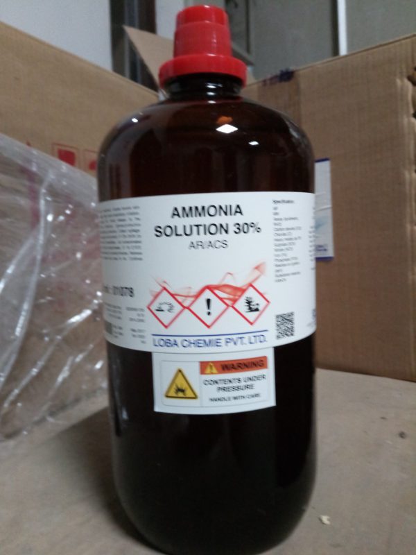 AMMONIA SOLUTION 30, LOBA CHEMIE 2.5 lt Produsen Furniture Laboratorium