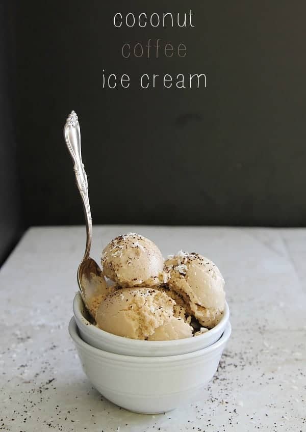 Coconut coffee ice cream - Running to the Kitchen®