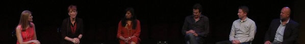 Lisa Elia moderating panel at Expressions of Peace Event