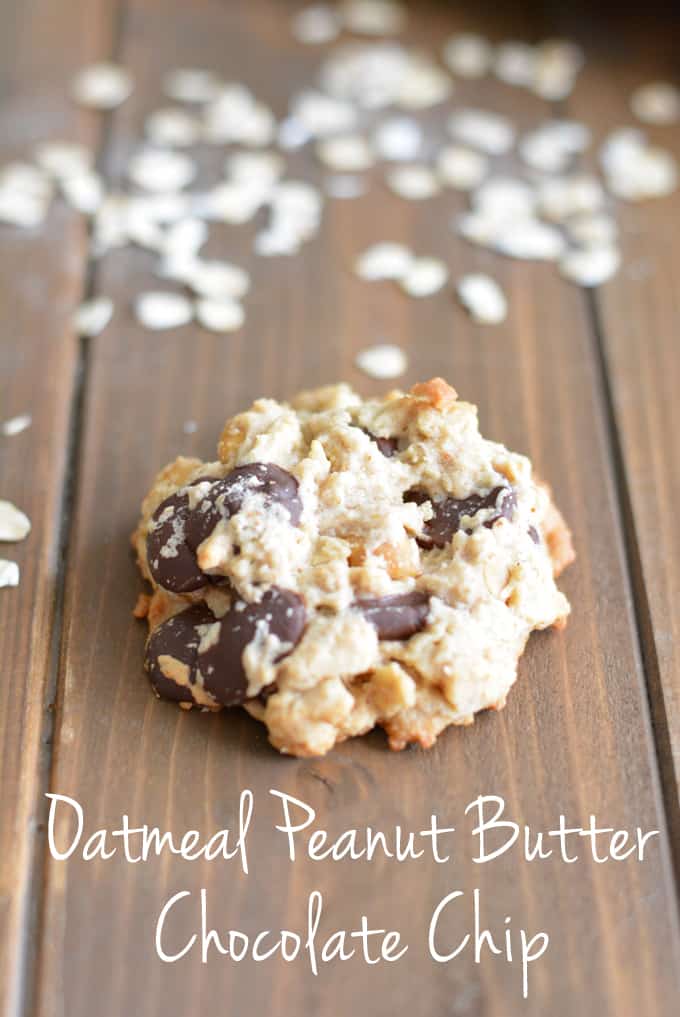 Oatmeal Peanut Butter Chocolate Chip Cookies