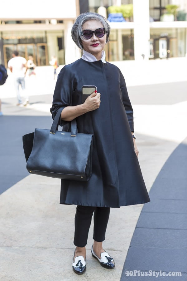 A Simple Black White Outfit