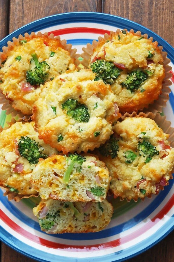 Broccoli Muffins gluten free, keto » LeelaLicious
