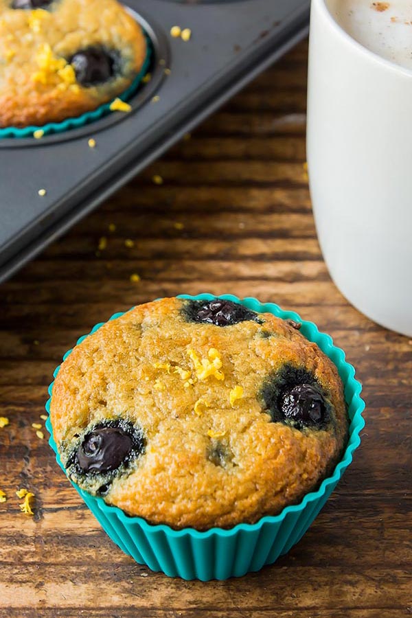 Coconut Flour Blueberry Muffins glutenfree » LeelaLicious