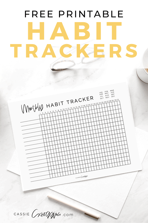 free printable habit tracker