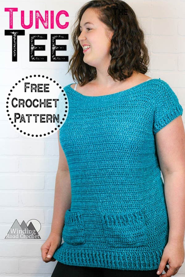 Want a beautiful long crochet tunic for the summer? Here is the easy and quick tunic tee, a perfect crochet summer top. This free crochet pattern includes sewing diagrams and easy instructions. #crochettop #crochettunic #crochetpattern #crochetforwomen