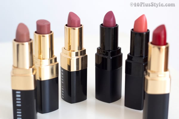 Bobbi Brown Lipstick Review 6 Different Colours From Beige