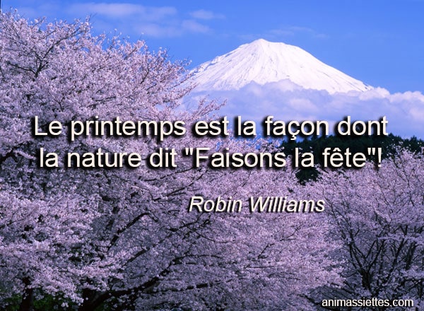 Le printemps est… Citation Animassiettes
