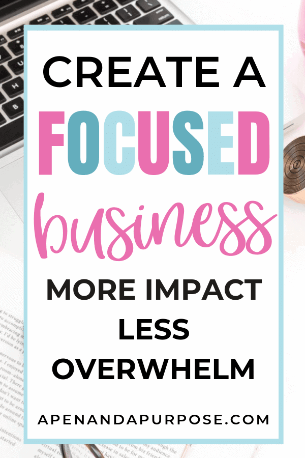 Learn to stop feeling overwhelmed so you can focus on what matters in your business and create more impact