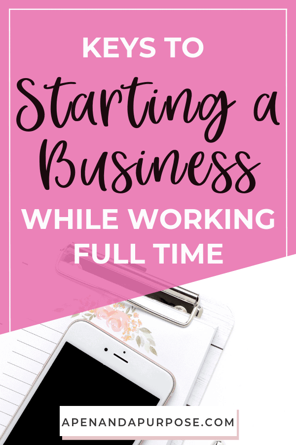 You can start a business while working full time. You don't have to quit your 9 to 5, but you do need to know some key things to get started on the right foot. Running your own business is a lot of work. Knowing some key things will help you make your business a success #onlinebusiness #startingabusiness #entrpreneur