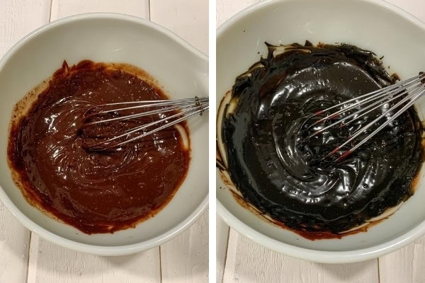 making black chocolate ganache