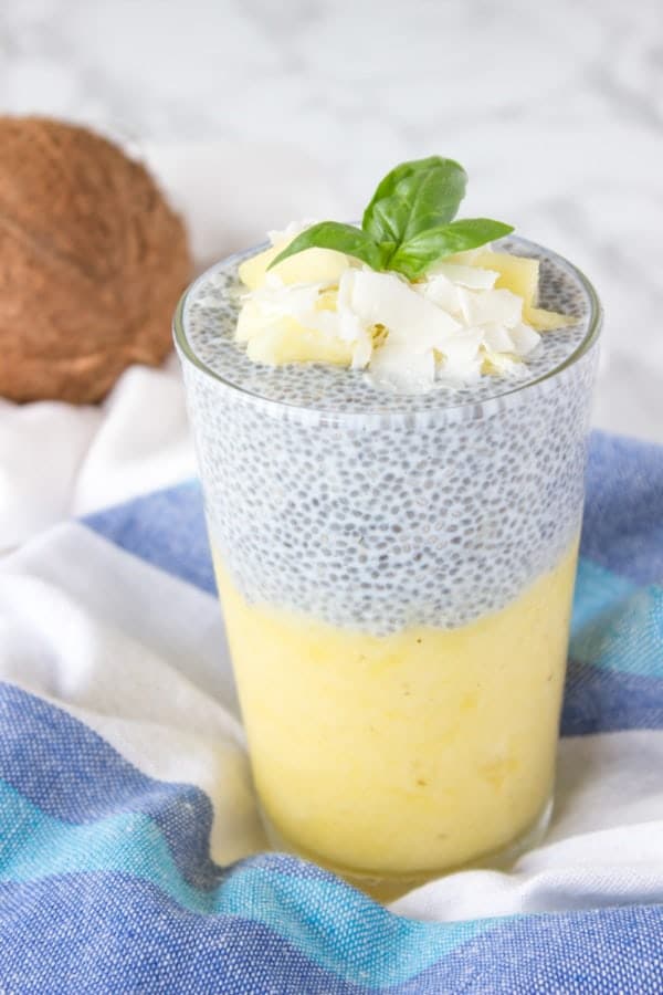 pineapple chia pudding