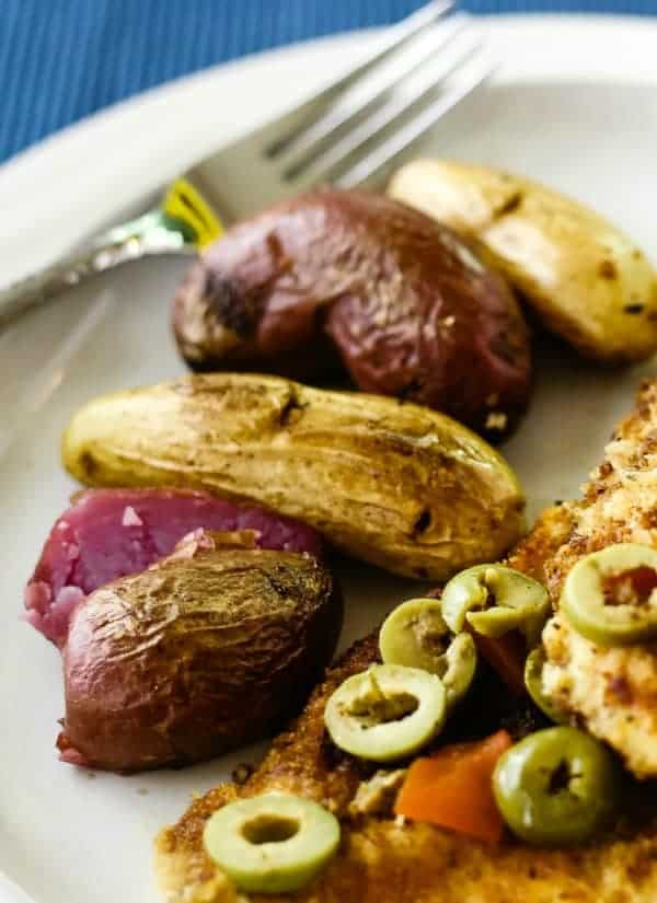 Chicken Cutlets with Olives and Fingerling Potatoes Life, Love, and
