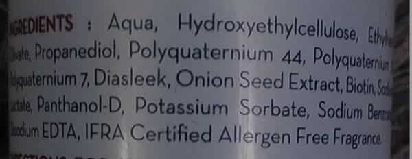 Mamaearth onion hair serum ingredients