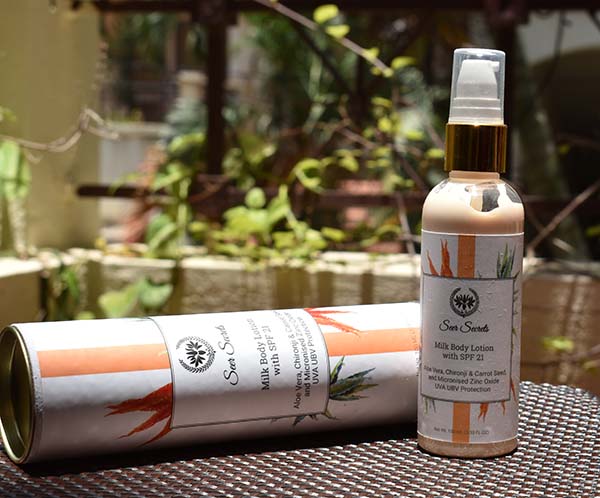 seer secrets milk body lotion review - packaging
